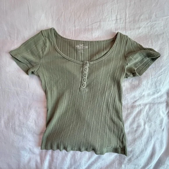 HOLLISTER MINT FITTED TEE - Picture 2 of 4